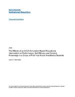 The effects of an ACLS simulation-based educational intervention on performance, self-efficacy, and general knowledge in a group of first-year nurse anesthesia students